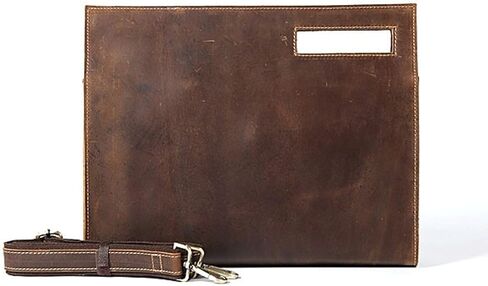 حقيبة ساع جلد طبيعي للرجال موضة رجل مجنون الحصان جلد البقر حقيبة يد ريترو الذكور حقيبة حقيبة سفر حقائب اليد in Kuwait