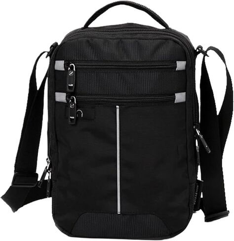 Messenger Bags Shoulder Bag Leisure Briefcase Small for 9.7" 11" Tablets and Documents Men's Black Handbag Crossbody in Kuwait