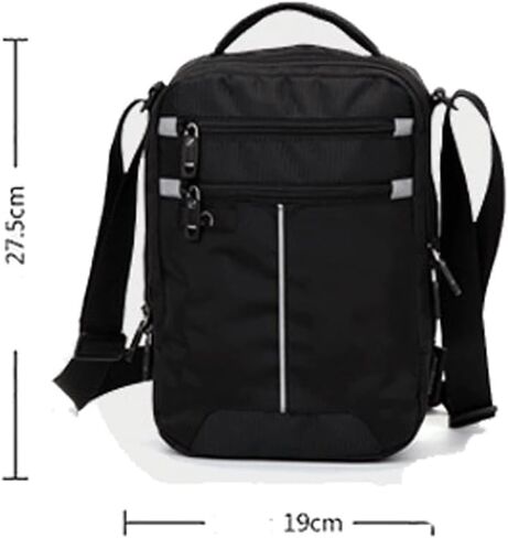 Messenger Bags Shoulder Bag Leisure Briefcase Small for 9.7" 11" Tablets and Documents Men's Black Handbag Crossbody in Kuwait
