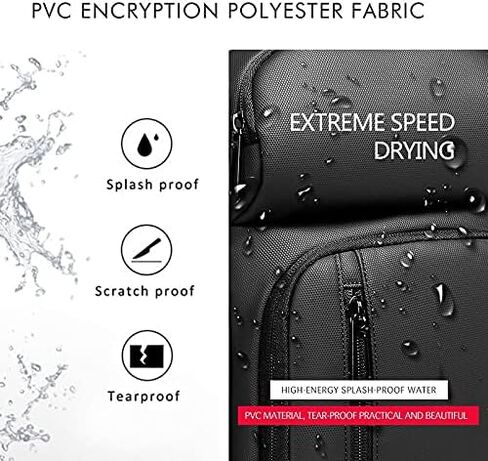 Messenger Bags Chest Packs Men USB Charging Casual Shoulder Crossbody Water Repellent Travel Bag in Kuwait