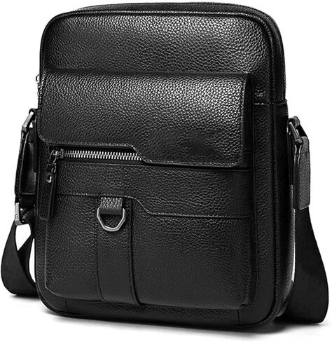 Messenger Bags Genuine Leather Men's Shoulder Bag Fashion Large Capacity in Kuwait