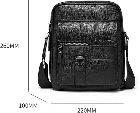 Messenger Bags Genuine Leather Men's Shoulder Bag Fashion Large Capacity in Kuwait