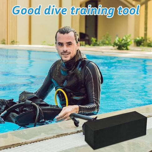 10 رطل من الطوب الغوص لحمام السباحة التدريب على الغوص، وزن كثيف تحت الماء لممارسة التحكم في الطفو واللياقة البدنية في حمام السباحة، ملحق وزن الغوص من الطوب المائي الآمن للصيف in Kuwait
