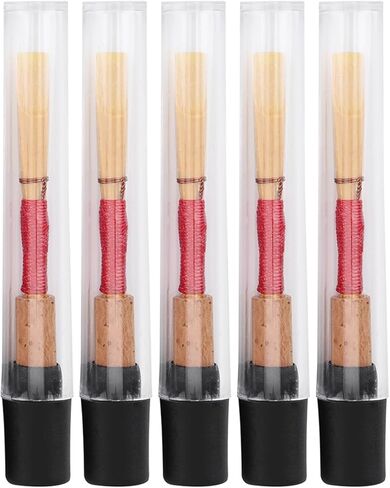 5Pcs Oboe Reeds Medium Strength Handmade Bamboo Oboe for Beginners Double Player with Durable Easy to Play Design Lightweight Compact Size in Saudi Arabia