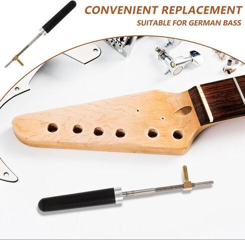 TOYANDONA Sturdy Bass Bow Screw for German-style Instruments Easy Tension Metal Construction Essential Accessory for Musicians and Performers in Kuwait