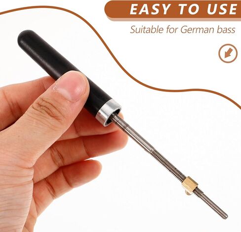 TOYANDONA Sturdy Bass Bow Screw for German-style Instruments Easy Tension Metal Construction Essential Accessory for Musicians and Performers in Kuwait