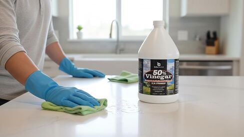 Belle Chemical 50% Pure Concentrated Vinegar – 12.5x Stronger – Indoor and Outdoor Cleaner (1 Gallon) in Kuwait