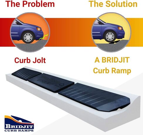 3-Piece Expandable Rubber Curb Ramps for Driveway in Saudi Arabia