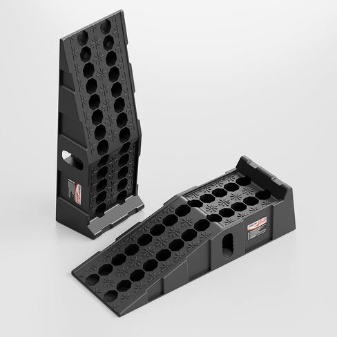 Car Ramps for Oil Changes and Vehicle Lift, 7.1 Inch Lift, 11.1 Inch Wide Tire Heavy Duty Ramps for SUV & Truck, 16,000 lbs Capacity, 2pcs in Kuwait