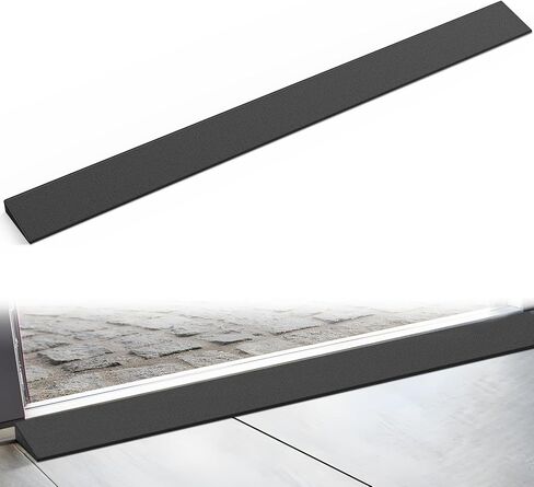 Nilight 1" Rise Threshold Ramp for Doorways, 39.4" Wide Low Profile Cuttable Rubber Wheelchair Access Door Ramp for Doorway, Curb, Home Steps, Bathroom in Kuwait