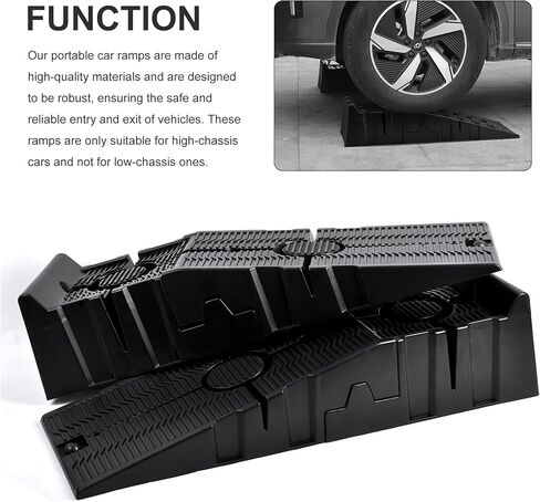 2-Pack Car Ramps - Heavy-Duty Car Lifts for Home Garage or Shop - 16,000lb GVW Capacity, 8,000lb Load Capacity Per Pair - SUV, Agricultural Vehicle, or Pickup Truck Ramp in Saudi Arabia