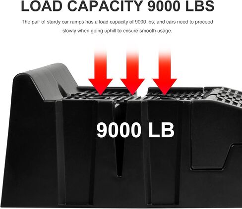 2-Pack Car Ramps - Heavy-Duty Car Lifts for Home Garage or Shop - 16,000lb GVW Capacity, 8,000lb Load Capacity Per Pair - SUV, Agricultural Vehicle, or Pickup Truck Ramp in Saudi Arabia