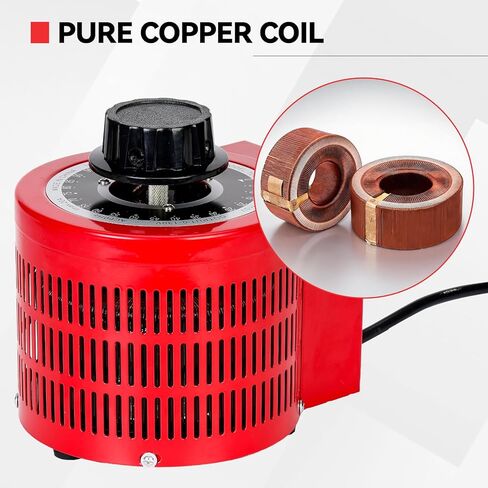 2000VA متغير التيار المتردد محول الجهد الكهربي منظم الجهد محول محول تلقائي متغير مع شاشة LCD مدخل 110 فولت 0-130 فولت مخرج تيار متردد مثبت الجهد in Kuwait