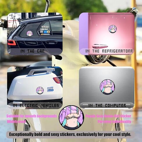 50 ملصقات أنيمي مثيرة للبالغين - حزمة ملصقات فينيل مقاومة للماء مع تصميمات فريدة من نوعها للمراهقين ، وزجاجات المياه ، وأجهزة الكمبيوتر المحمولة ، وألواح التزلج ، والمجلات (ملصقات باردة غير متكررة) (ب) in Kuwait