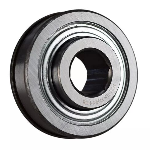 Shaft 11/16" HEX for SpinCo Hex Special AG Conveyor Bearing F205KRR1116-HX, Dimensions OD: 2-17/64" Cylindrical, Inner Ring Width: 0.94", Outer Ring Width: 23/32 in Saudi Arabia