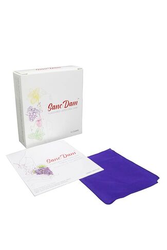 Grape 12 Packs SancDam Ultra-Thin 0.07mm Oral Sex Dam Membrane, Men and Women Giving Each Other Oral Sex, Cunnilingus Prop SM Fellatio, Oral Dam Covering for Lesbian Or Couples Sex (Dental Dams) in Kuwait