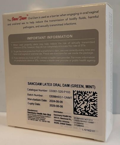 Grape 12 Packs SancDam Ultra-Thin 0.07mm Oral Sex Dam Membrane, Men and Women Giving Each Other Oral Sex, Cunnilingus Prop SM Fellatio, Oral Dam Covering for Lesbian Or Couples Sex (Dental Dams) in Kuwait