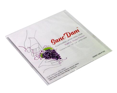 Grape 12 Packs SancDam Ultra-Thin 0.07mm Oral Sex Dam Membrane, Men and Women Giving Each Other Oral Sex, Cunnilingus Prop SM Fellatio, Oral Dam Covering for Lesbian Or Couples Sex (Dental Dams) in Kuwait