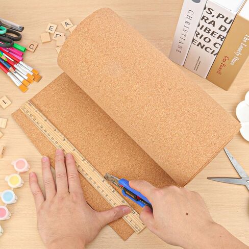 16.4 FT Cork Roll, 12 Inch Width Cork Sheet Roll for DIY Projects, Shelf & Drawer Liner(0.08 Inch Thickness) in Saudi Arabia