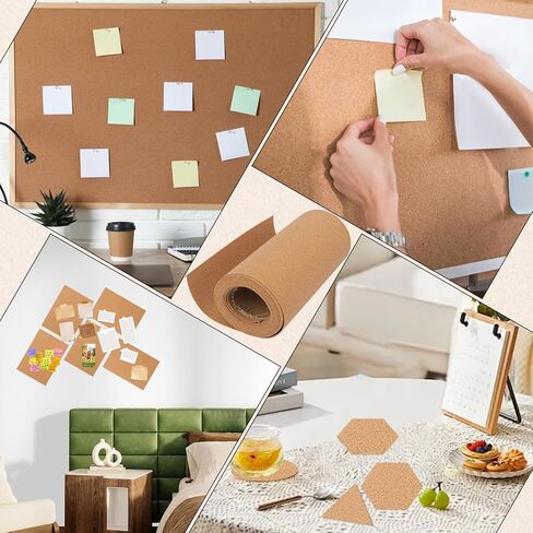 16.4 FT Cork Roll, 12 Inch Width Cork Sheet Roll for DIY Projects, Shelf & Drawer Liner(0.08 Inch Thickness) in Saudi Arabia