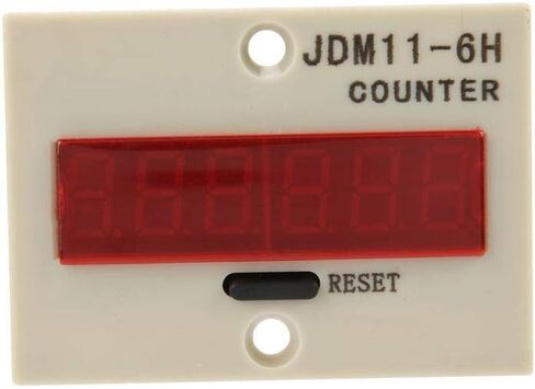Hilitand 6 Digit Electronic Counter, JDM11-6H, Black, DC 12V/24V/36V in Saudi Arabia