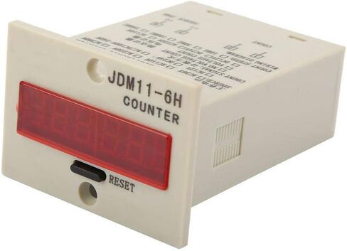 Hilitand 6 Digit Electronic Counter, JDM11-6H, Black, DC 12V/24V/36V in Saudi Arabia
