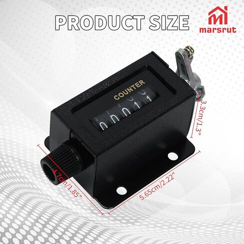 5 Digit Mechanical Counter Bale Number Clicker Tally Manual Handheld Counting Digital 0-99999 Hand Resettable Device Rotary Knob Pull Reliable Glass Mirror Design for Machine Industry Printing in Saudi Arabia