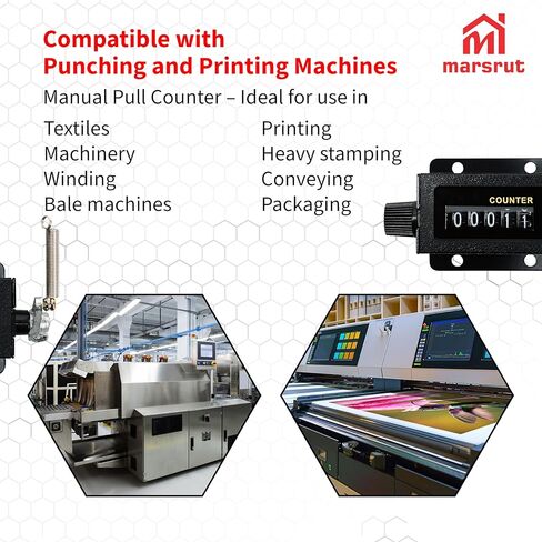 5 Digit Mechanical Counter Bale Number Clicker Tally Manual Handheld Counting Digital 0-99999 Hand Resettable Device Rotary Knob Pull Reliable Glass Mirror Design for Machine Industry Printing in Saudi Arabia