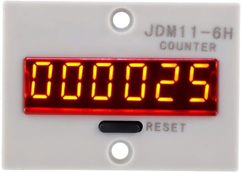 Digital Traffic Counter LED Industrial Totalizer 6 Digits Electronic Pulse Counter for Input Count with 0- Range and (AC/DC24V) in Saudi Arabia