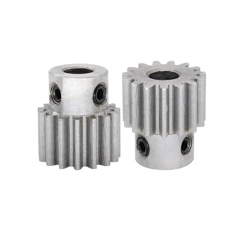 ترس ترس محرك فولاذي شديد التحمل 1M15T ترس حفز حجم التجويف 4/5/6.35/7/8 مم محرك صغير مادة فولاذية منخفضة الكربون معدنية لـ (7 مم) in Kuwait