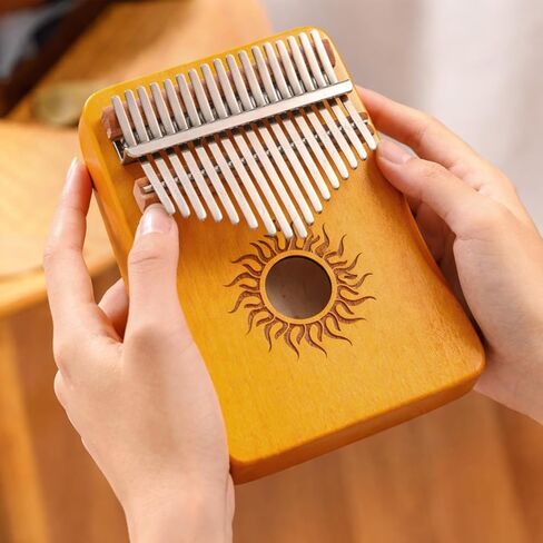 17 Keys Thumb Piano - Mini Keyboard Instrument, Musical Finger Piano with Clear Tones Birthday Unique Presents for Beginners Professional in Saudi Arabia
