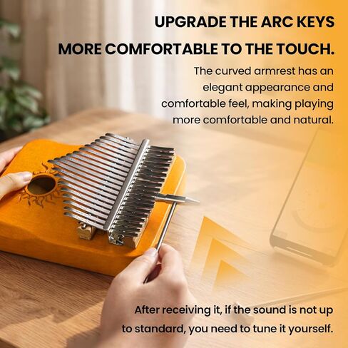 17 Keys Thumb Piano - Mini Keyboard Instrument, Musical Finger Piano with Clear Tones Birthday Unique Presents for Beginners Professional in Saudi Arabia
