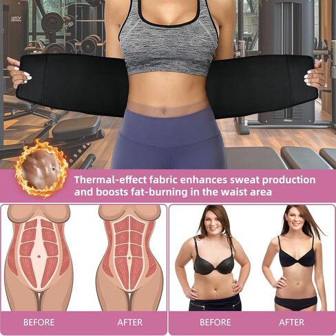 Lisacool مدرب خصر للنساء حزام العرق الخصر المتقلب البطن الخصر عرق الفرقة للنساء حزام مشد للخصر المتقلب in Kuwait