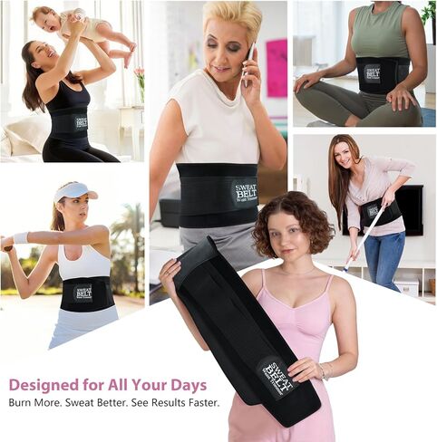 Lisacool مدرب خصر للنساء حزام العرق الخصر المتقلب البطن الخصر عرق الفرقة للنساء حزام مشد للخصر المتقلب in Kuwait