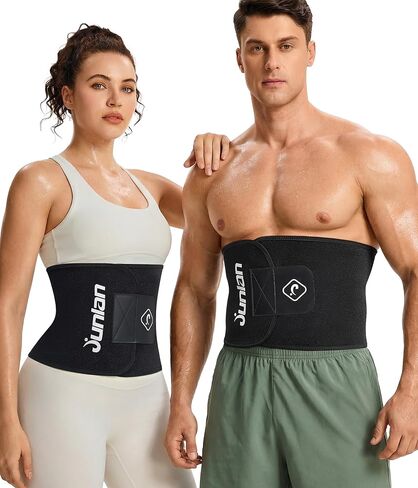 Junlan Waist Trainer for Men and Women - Sweat Band for Stomach Working Out in Saudi Arabia