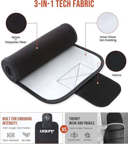Junlan Waist Trainer for Men and Women - Sweat Band for Stomach Working Out in Kuwait