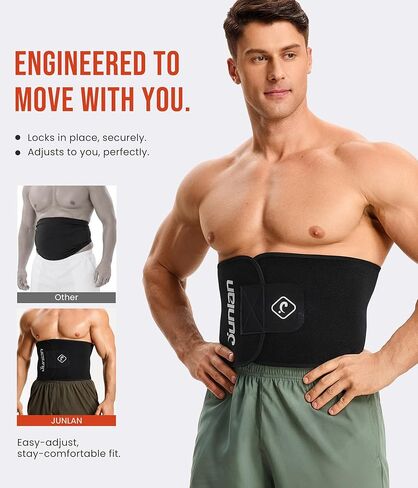 Junlan Waist Trainer for Men and Women - Sweat Band for Stomach Working Out in Kuwait