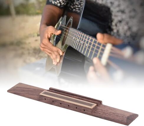 3Pcs Guitar Bridge Saddle, Bone Guitar Saddle Rosewood Guitars Bridge Replacement Instrument Accessories for 6-String Classical Guitars in Kuwait