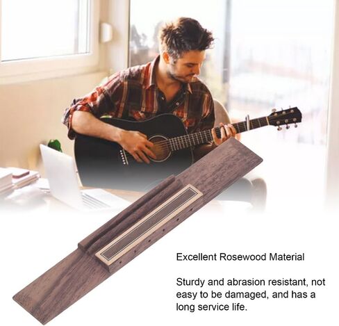 3Pcs Guitar Bridge Saddle, Bone Guitar Saddle Rosewood Guitars Bridge Replacement Instrument Accessories for 6-String Classical Guitars in Kuwait