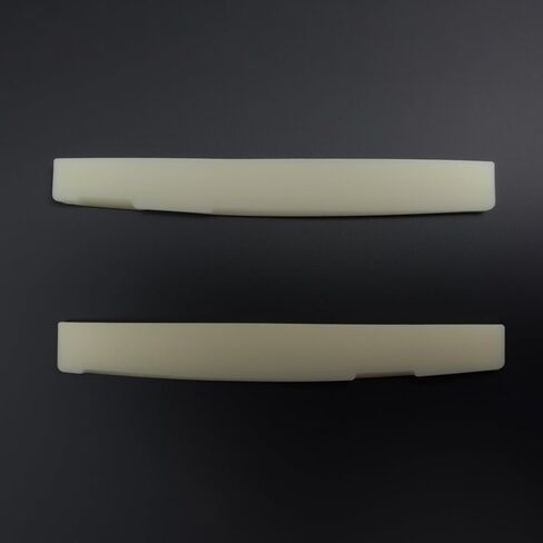 2Pcs Compensated Unbleached Bone Saddle 72mm x 3mm x 9mm Replacement Part for 6 Strings Acoustic Guitar in Saudi Arabia