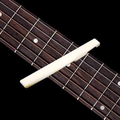 2Pcs Compensated Unbleached Bone Saddle 72mm x 3mm x 9mm Replacement Part for 6 Strings Acoustic Guitar in Saudi Arabia