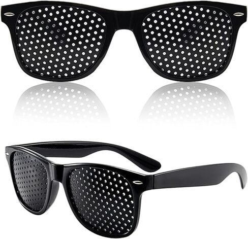 2 Pcs Adjustment Glasses, Help Eye Training And Concentration, Light and Comfortable Frame, Lightweight Frame for Eye Training Focus for Daily Use and Relaxation in Kuwait