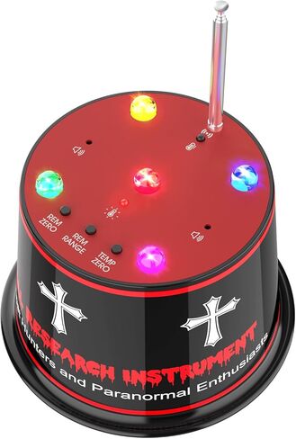 Professional Ghost Hunting Equipment – Advanced EMF & Cold Spot Detector for Paranormal Investigation, High-Sensitivity Auto-Calibrated Detector with Temperature Sensor, 9V Battery Included in Kuwait