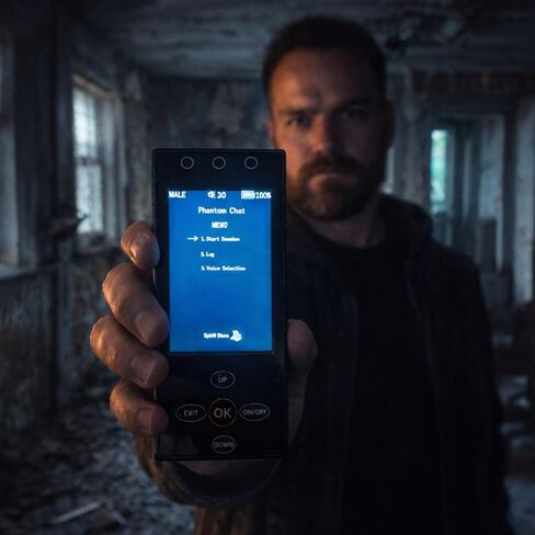 فانتوم شات – جهاز اتصال روح صيد الأشباح | EMF مولد الكلمات الخارقة للطبيعة مع إخراج الصوت وشاشة LCD وتسجيل الكلمات in Kuwait