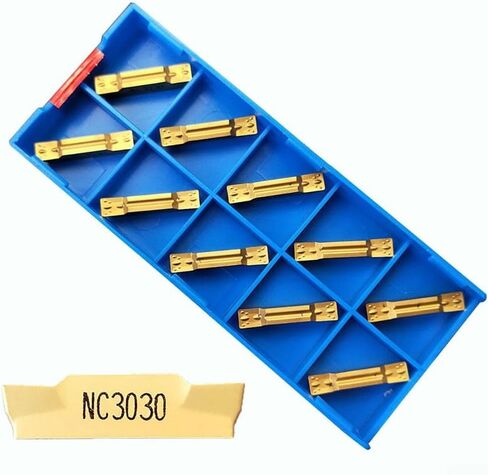 MGMN400-M NC3030 إدراجات قابلة للفهرسة من الكربيد بعرض قطع 4 مم لتصنيع الأجزاء الفولاذية، عبوة من 10 قطع in Kuwait