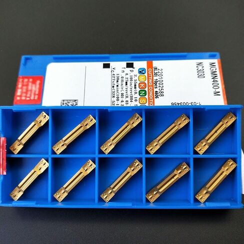 MGMN400-M NC3030 إدراجات قابلة للفهرسة من الكربيد بعرض قطع 4 مم لتصنيع الأجزاء الفولاذية، عبوة من 10 قطع in Kuwait