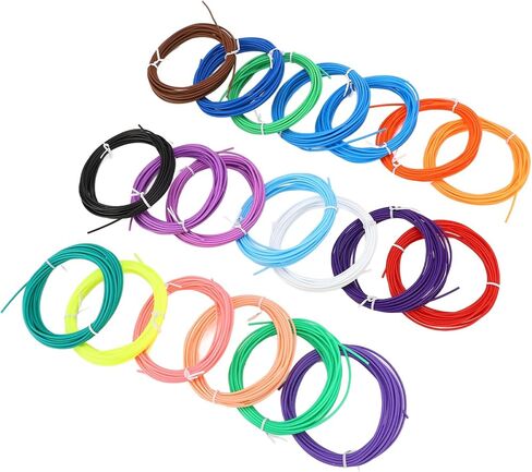 خيوط قلم ثلاثي الأبعاد، قوة شد 18 ميجا باسكال بدون فقاعات 1.75 مم، 25 لون ثلاثي الأبعاد in Kuwait