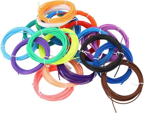 خيوط قلم ثلاثي الأبعاد، قوة شد 18 ميجا باسكال بدون فقاعات 1.75 مم، 25 لون ثلاثي الأبعاد in Kuwait