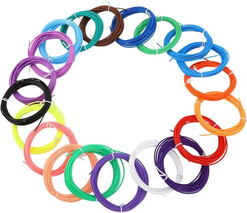 خيوط قلم ثلاثي الأبعاد، قوة شد 18 ميجا باسكال بدون فقاعات 1.75 مم، 25 لون ثلاثي الأبعاد in Kuwait