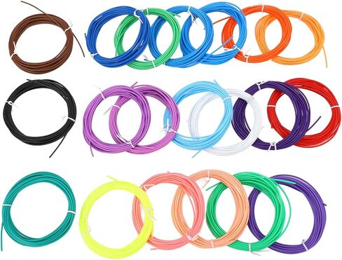 خيوط قلم ثلاثي الأبعاد، قوة شد 18 ميجا باسكال بدون فقاعات 1.75 مم، 25 لون ثلاثي الأبعاد in Kuwait